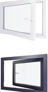 Ventana PVC 900x500 mm - Triple Vidrio