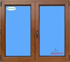 Ventana Oscilobatiente PVC 1000x1000 Color Madera Roble Dorado