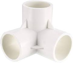 Codo de PVC 3 Vías 32mm - Conexiones Angulares para Muebles