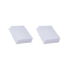 Juego de 2 Láminas de PVC Blancas para Manualidades 200x300 mm