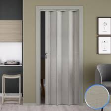 Puerta Plegable de PVC Tela Gris 88