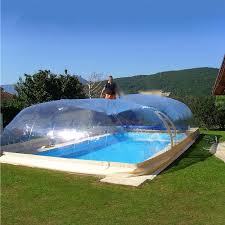 Carpa Inflable Transparente para Piscina ZALIX