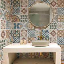 RE-COVERTILES - Pegatinas Decorativas para Azulejos 24 Pzs