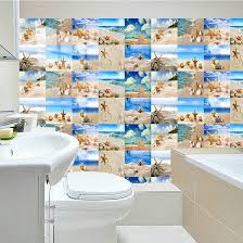 Azulejos Adhesivos 3D para Cocina y Baño - Playa de Arena