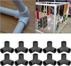 Juego de 10 Accesorios PVC 3 Vías para Tuberías