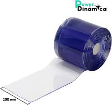 Rollo de PVC Transparente 2x200 mm - 50 m para Cortinas de Lamas