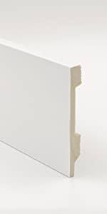 Cubre Zócalo Blanco PVC Hidrófugo 10cm x 220cm